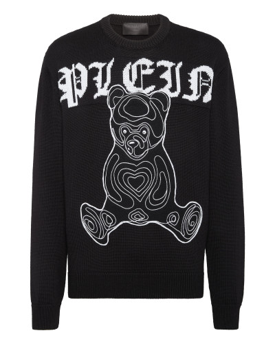 Wool Blend Roundneck Teddy Bear