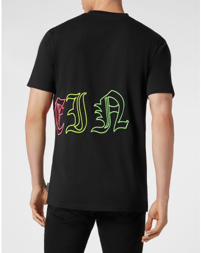 Embroidered T-shirt Round Neck SS