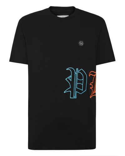 Embroidered T-shirt Round Neck SS