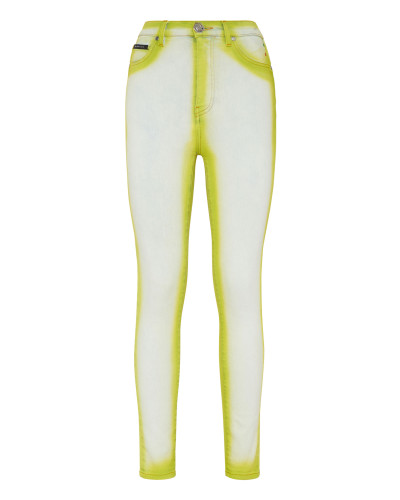 Super High Waist Jeggings Fluo