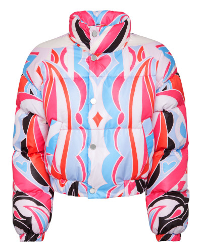 Puffer Nylon Jacket Colorful Circus