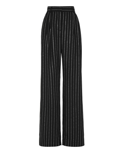 Cady Trousers Man Fit Crystal Pinstripe