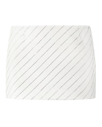Cady Mini Skirt Crystal Pinstripe