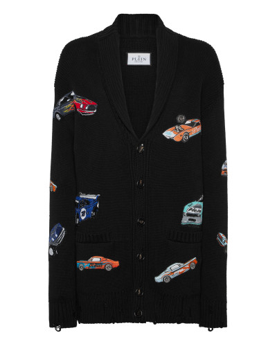 Knitted Cardigan LS Cars Racing
