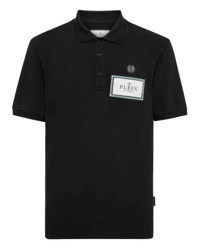 Polo shirt SS Label Contrast