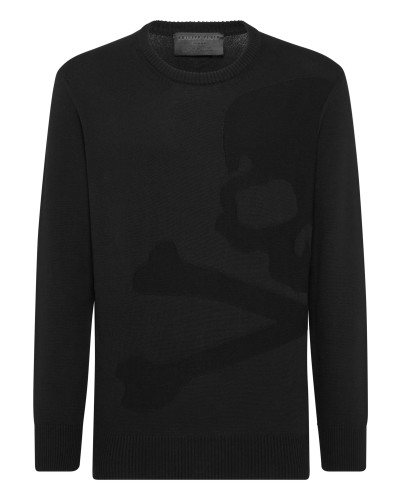 Knitted Pullover Round Neck LS Skull&Bones
