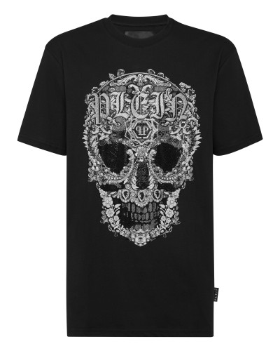 T-shirt Round Neck SS Baroque Skull
