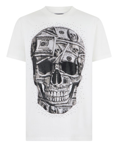 Jersey Round Neck T-Shirt SS Skull Dollar Stones Jersey Round Neck T-Shirt SS Skull Dollar Stones