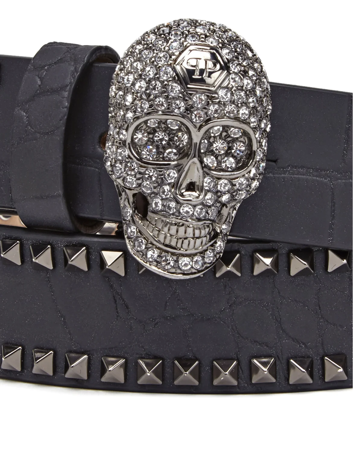 Leather Belts Skull, цвет: Черный