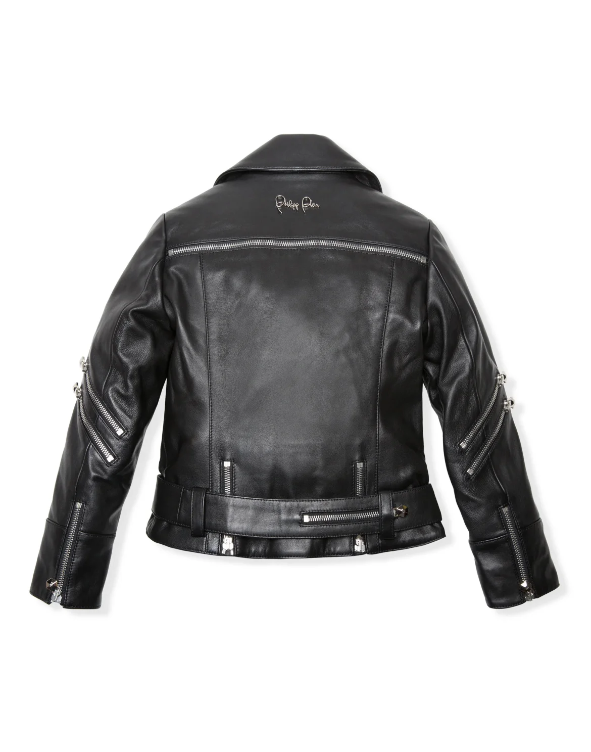 Leather Biker "Ibbie" Zipped, цвет: Черный