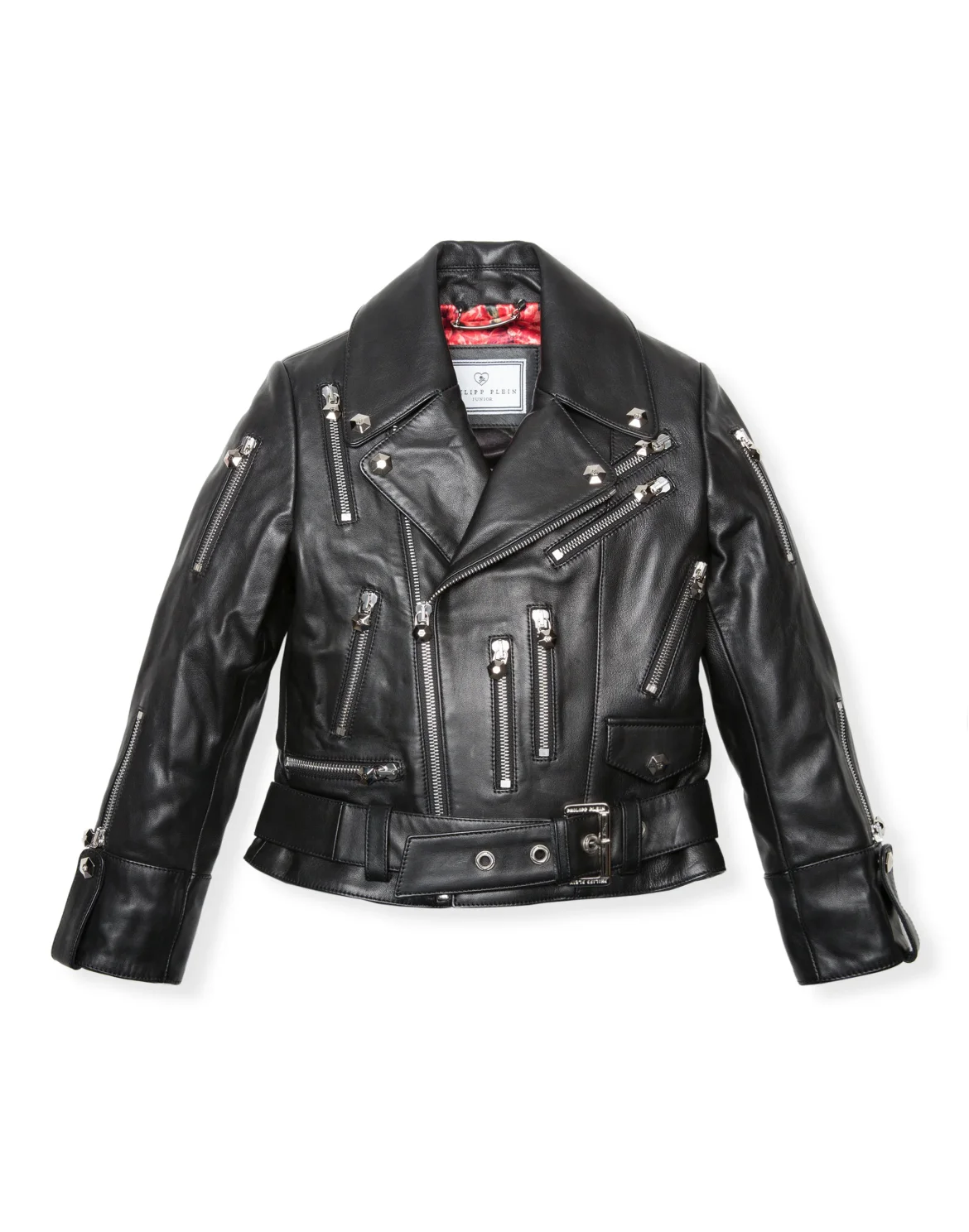 Leather Biker "Ibbie" Zipped, цвет: Черный