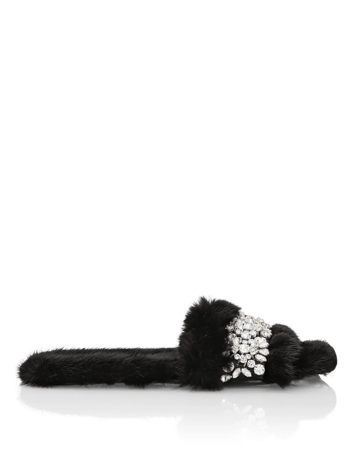 Sandals Flat Luxury, цвет: Черный