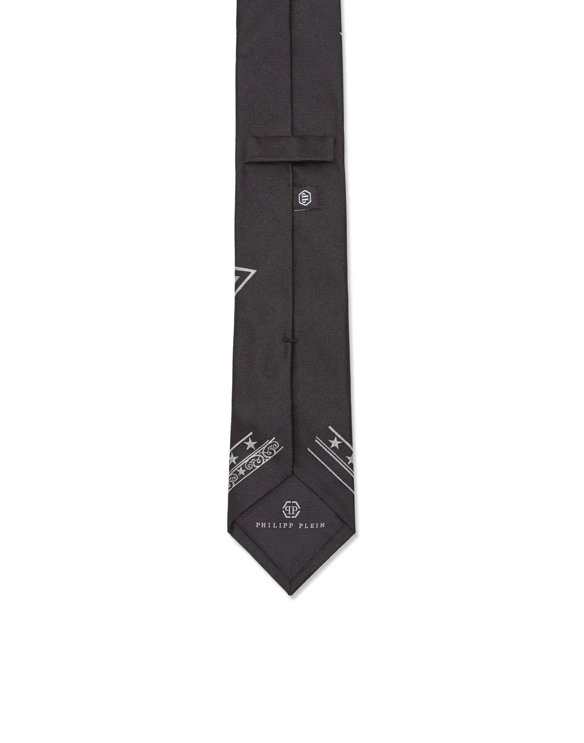 Thick Tie Space Plein, цвет: Черный