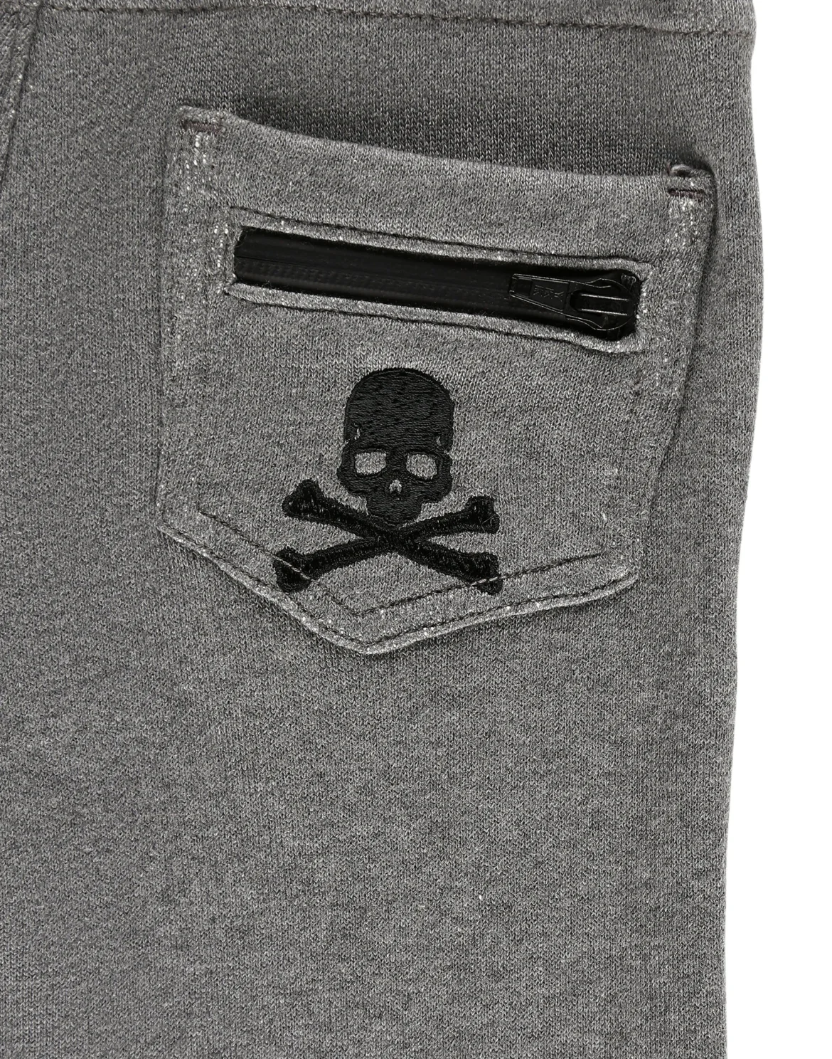 Denim Jogging Trousers Skull, цвет: Черный