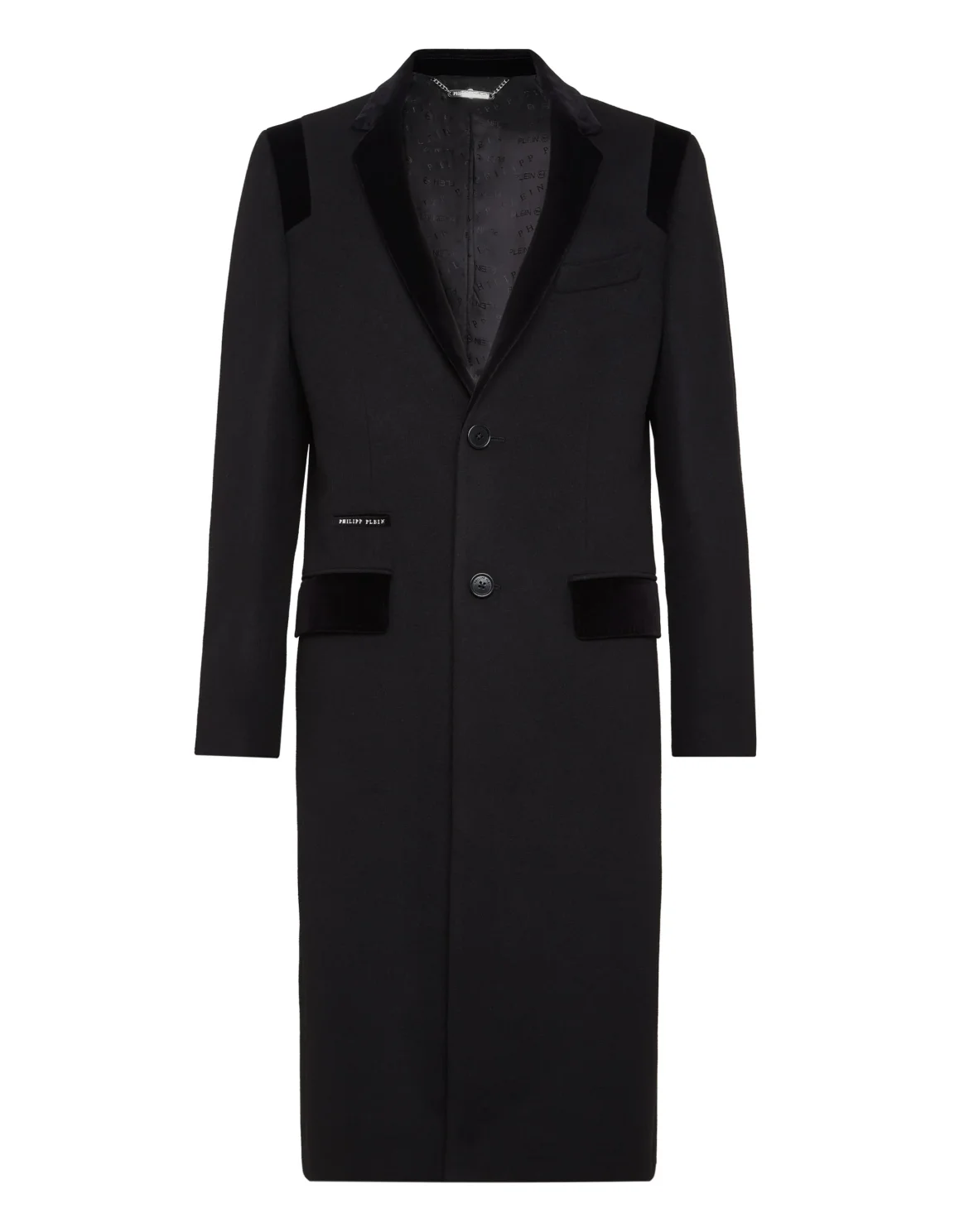Coat Long Space Plein, цвет: Черный
