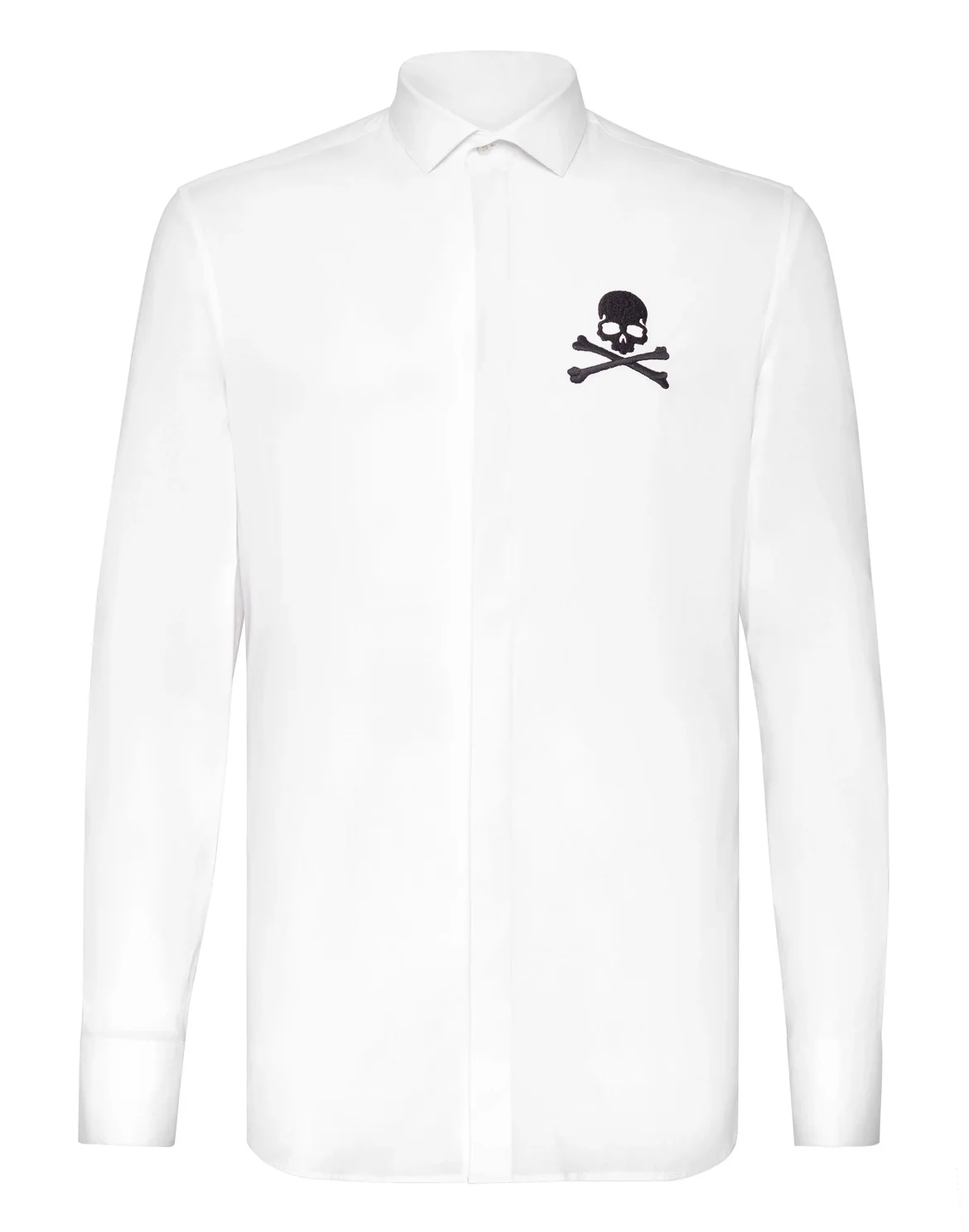 Shirt Platinum Cut LS Skull, цвет: Белый