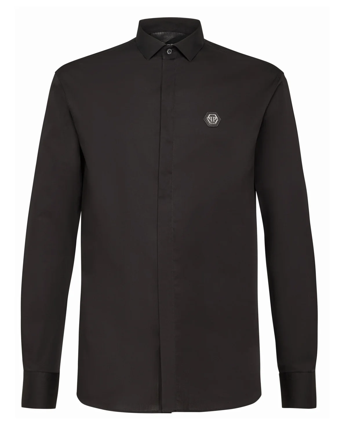 Shirt Platinum Cut LS Space Plein, цвет: Черный