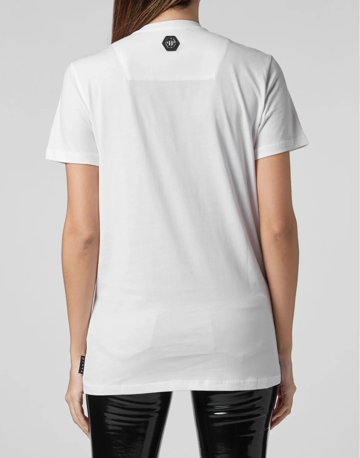 T-shirt Platinum Cut Round Neck Space Plein, цвет: Белый
