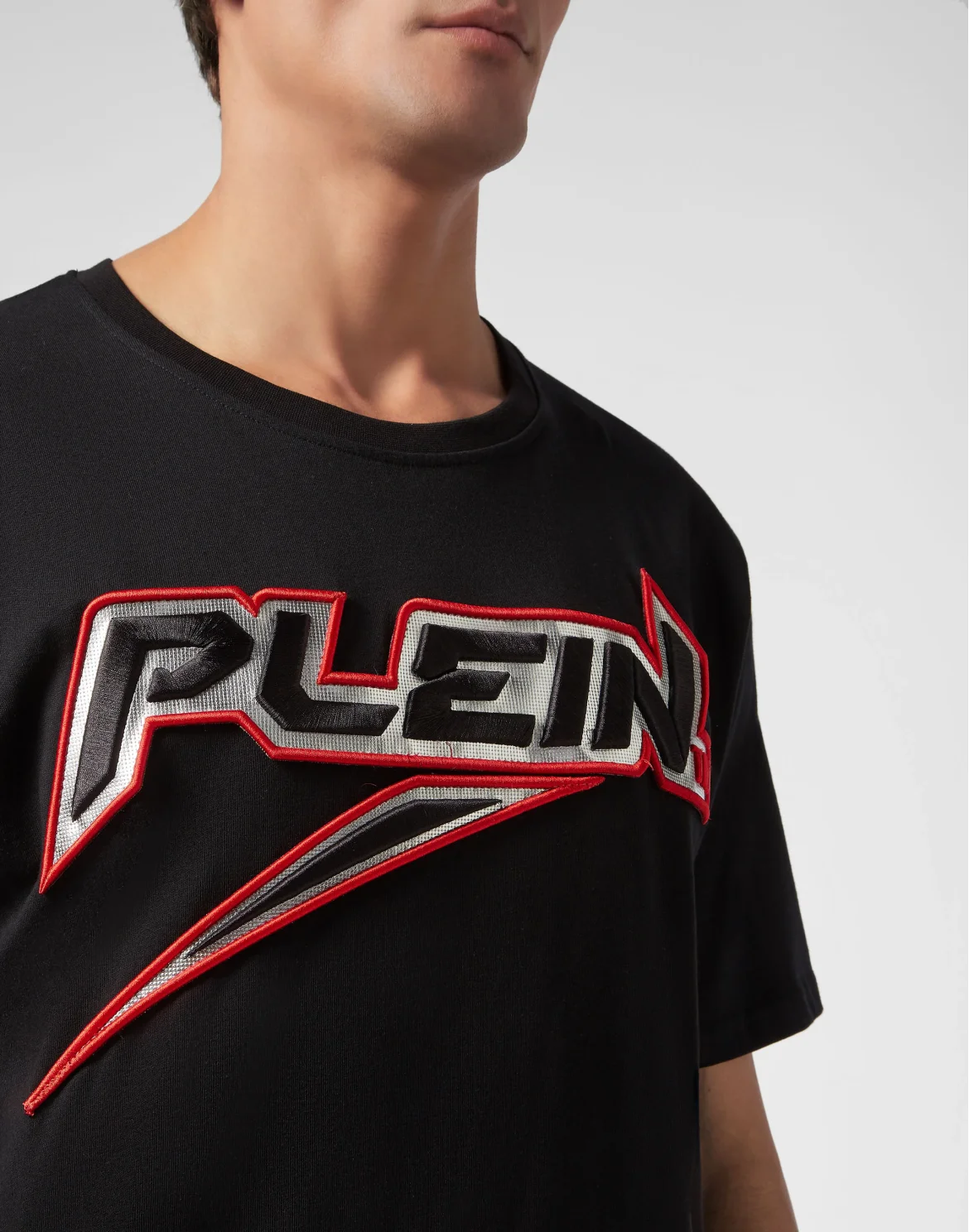 T-shirt Round Neck SS Space Plein, цвет: Черный