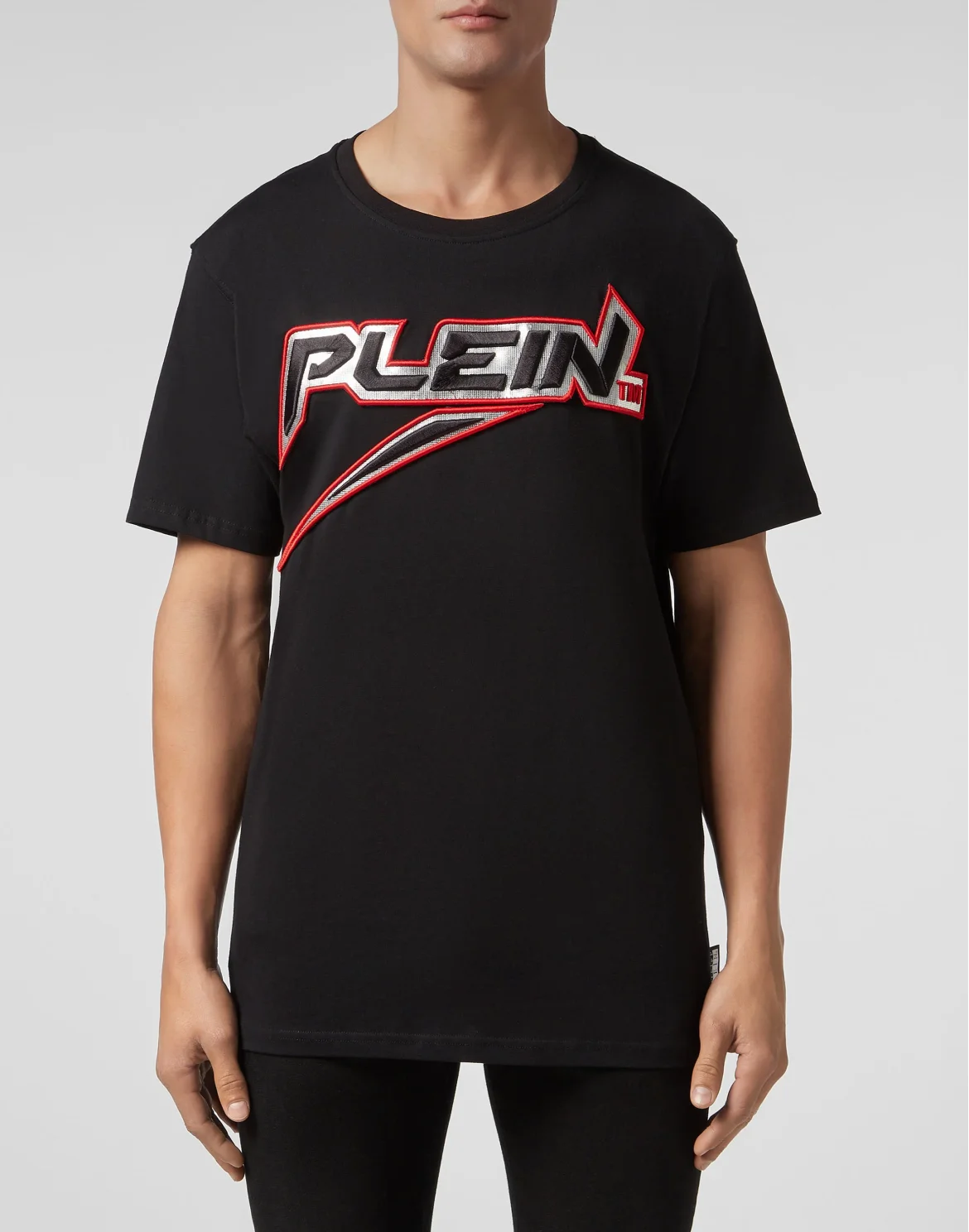 T-shirt Round Neck SS Space Plein, цвет: Черный