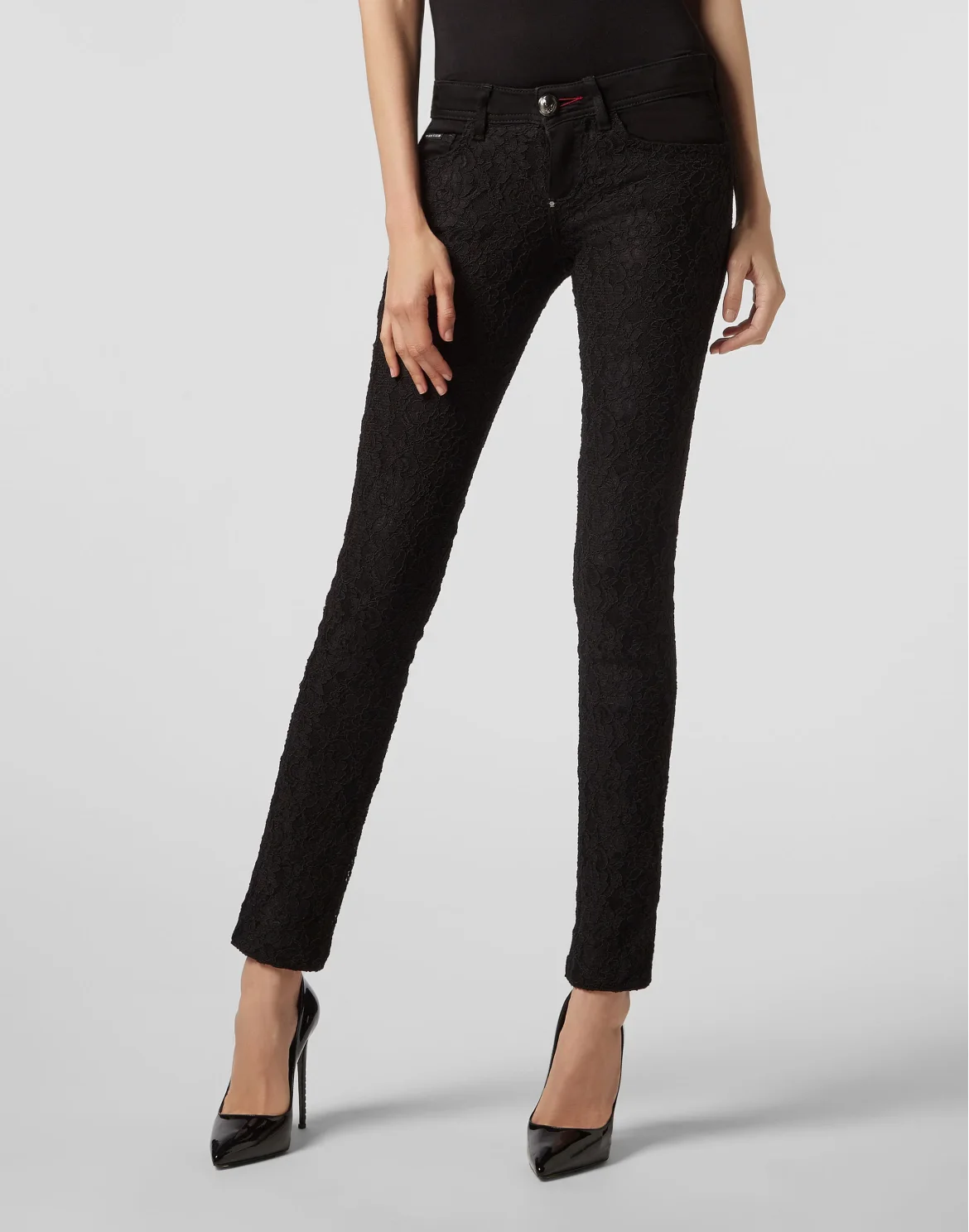 Slim Fit Lace, цвет: Черный