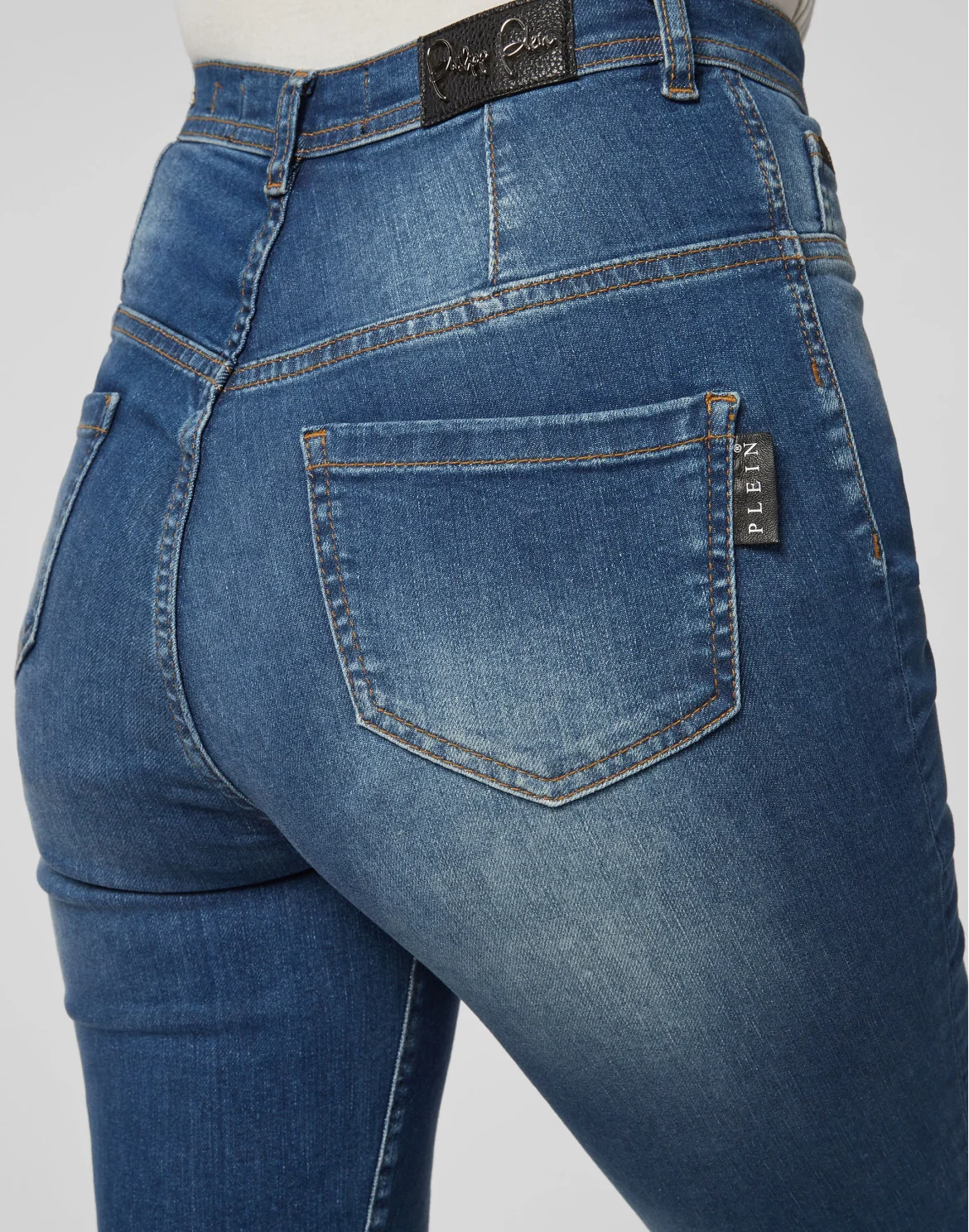 Super High Waist Jegging Statement, цвет: Синий