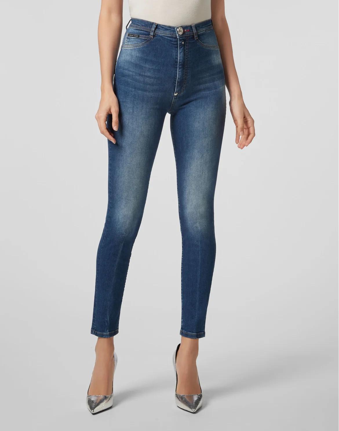 Super High Waist Jegging Statement, цвет: Синий