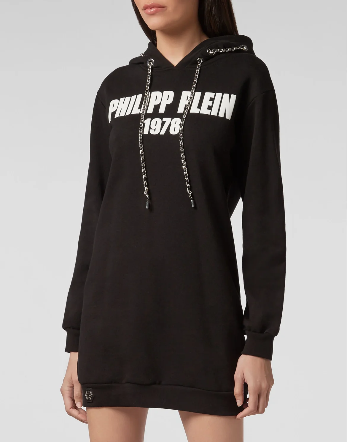 Hoodie sweatshirt dress PP1978, цвет: Черный