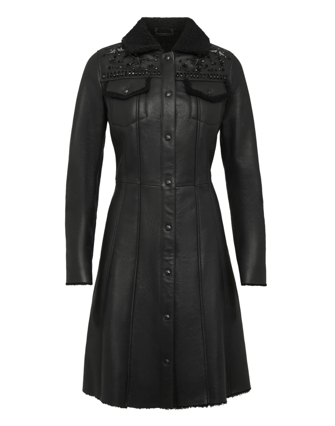 Long Coat Studs, цвет: Черный