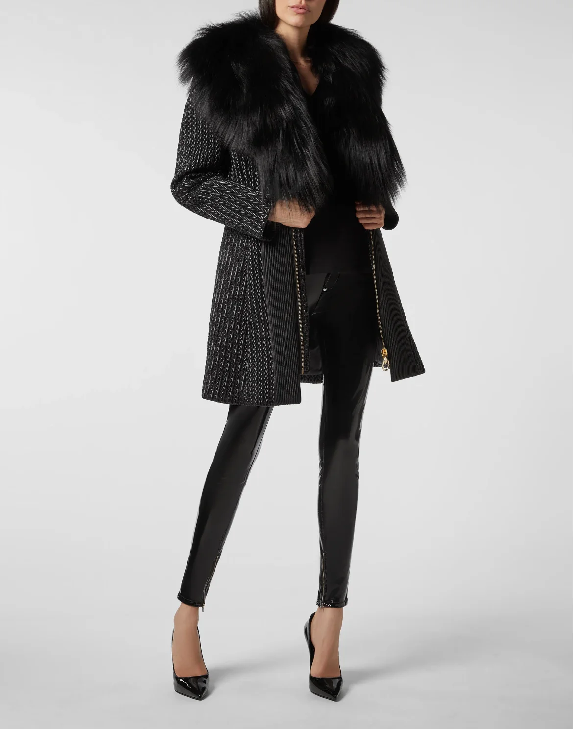 Coat Long Statement, цвет: Черный