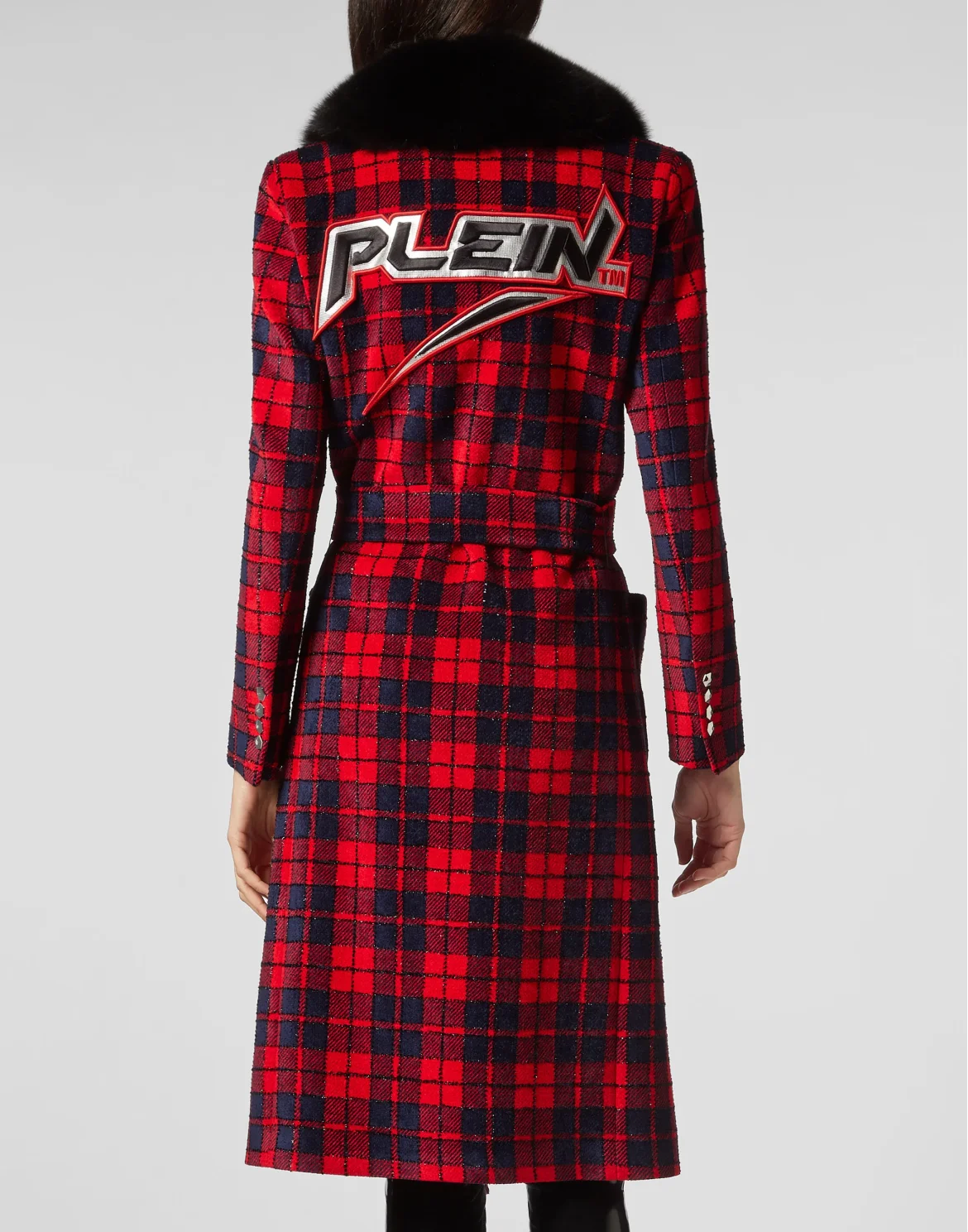 Coat Long Space Plein, цвет: Черный