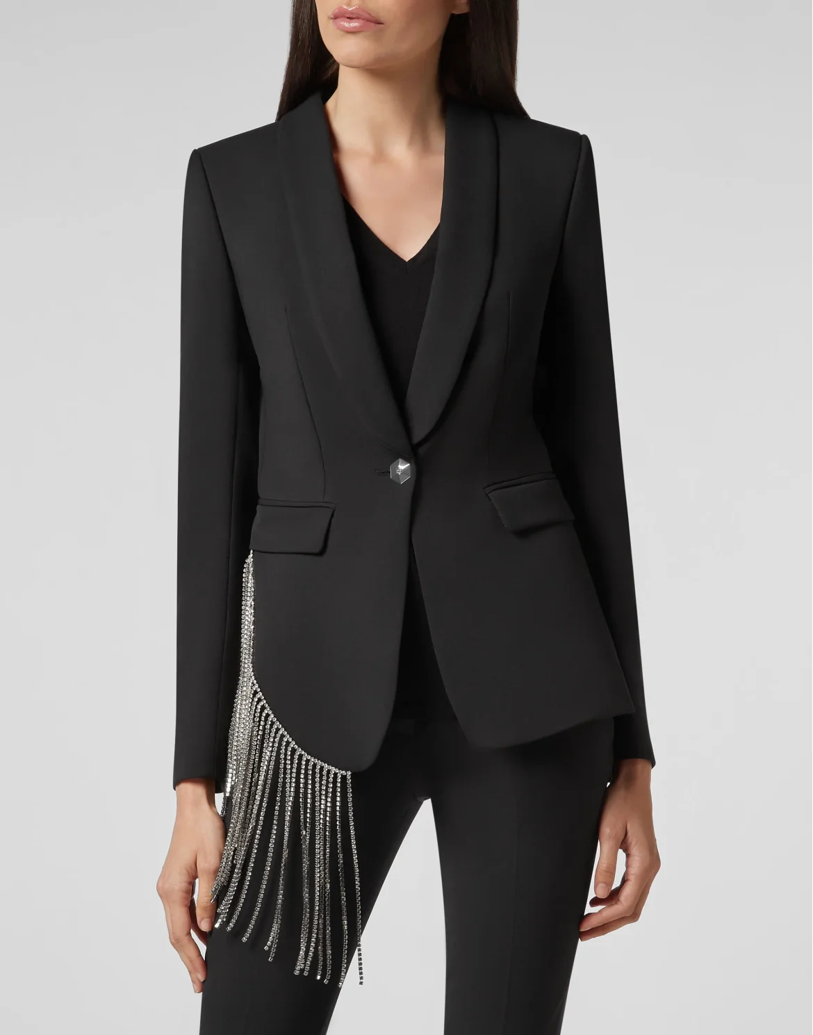 Blazer Fringe, цвет: Черный