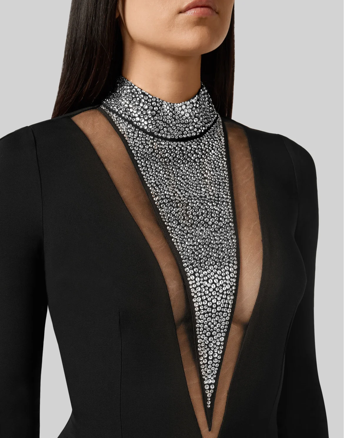 Short Dress Crystal, цвет: Черный