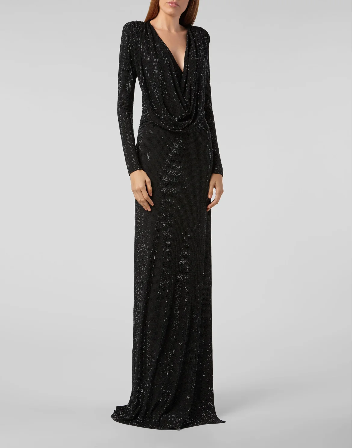 Long Dress Crystal, цвет: Черный