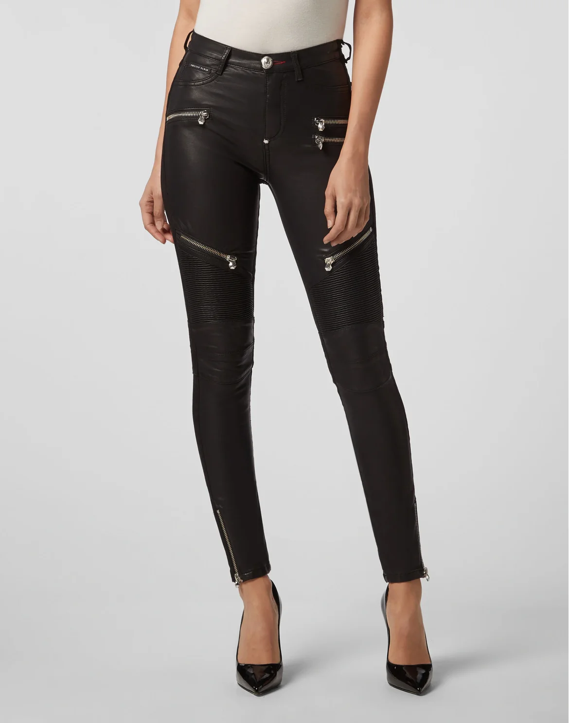 Super Highwaist Biker Statement, цвет: Черный