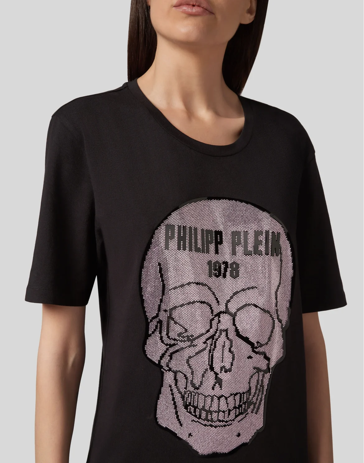 T-Shirt Short Dresses Skull, цвет: Черный