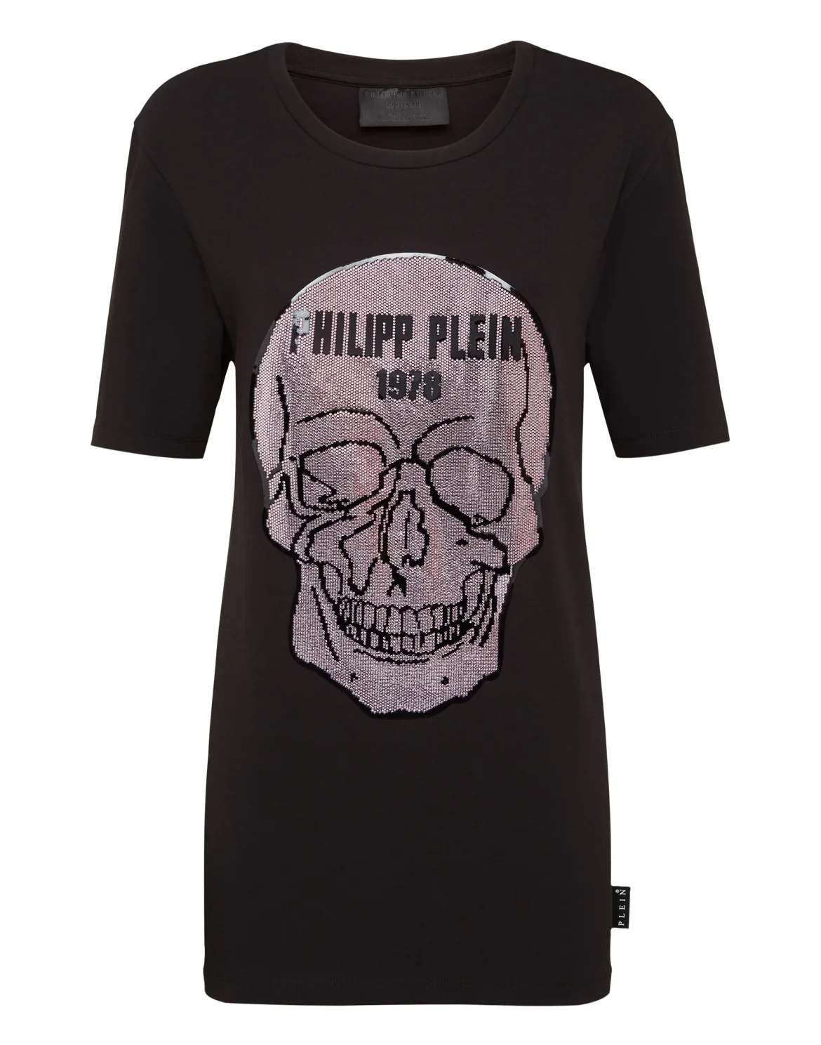 T-Shirt Short Dresses Skull, цвет: Черный