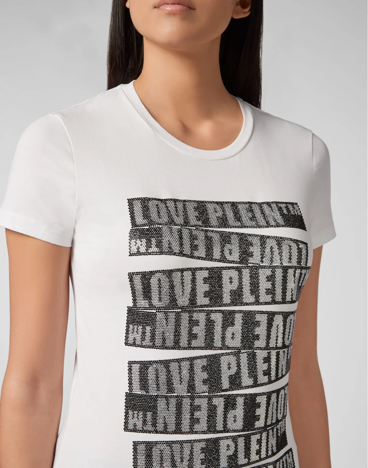 T-shirt Round Neck SS Love Plein, цвет: Белый