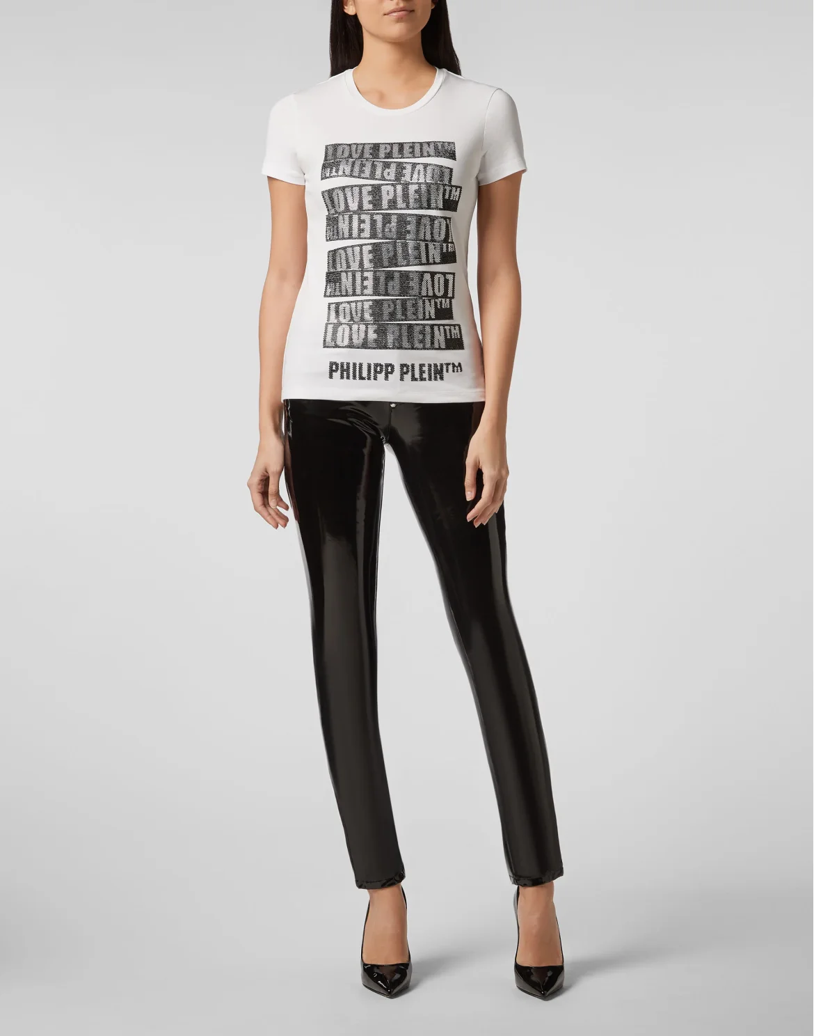 T-shirt Round Neck SS Love Plein, цвет: Белый