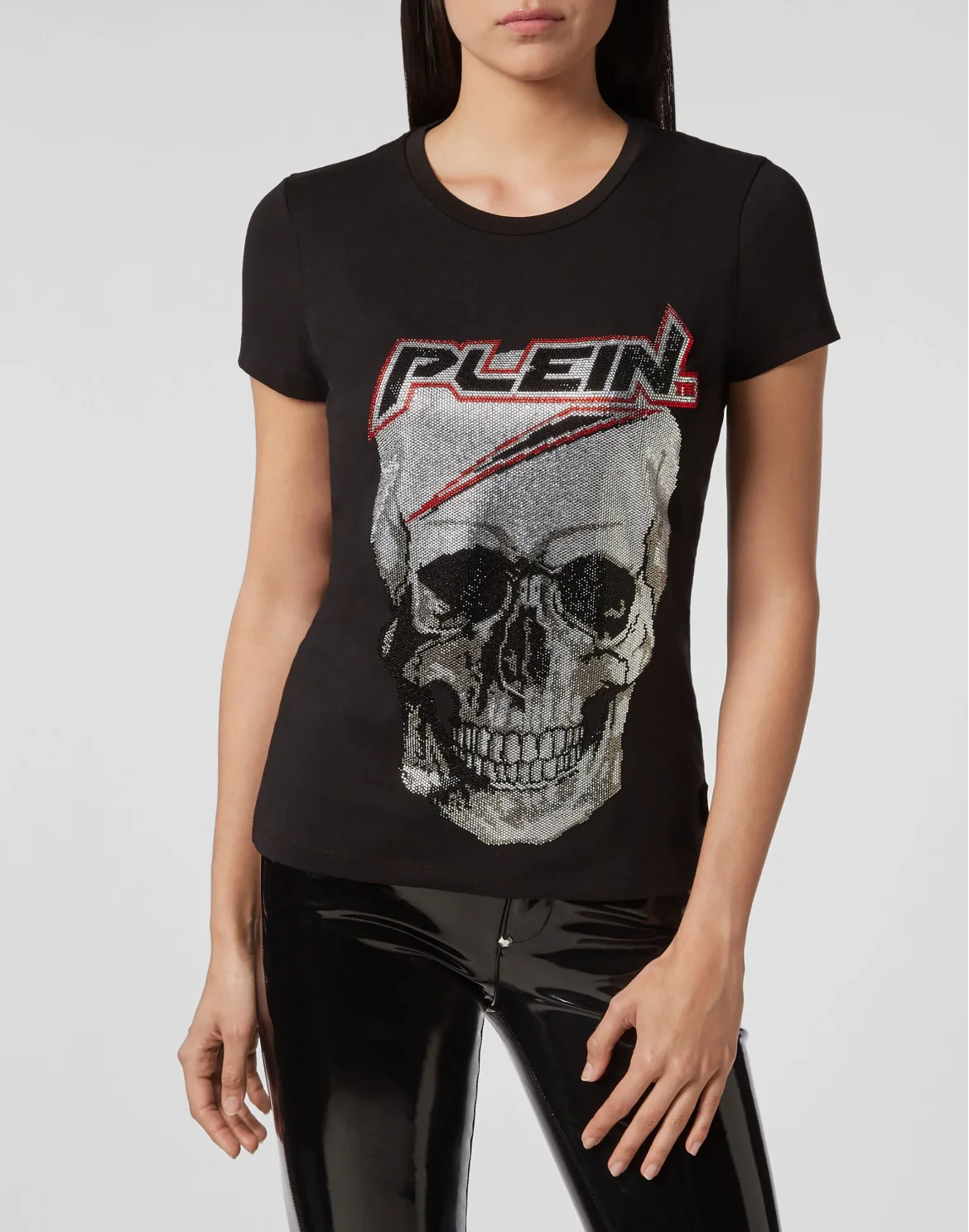 T-shirt Round Neck SS Space Plein, цвет: Черный
