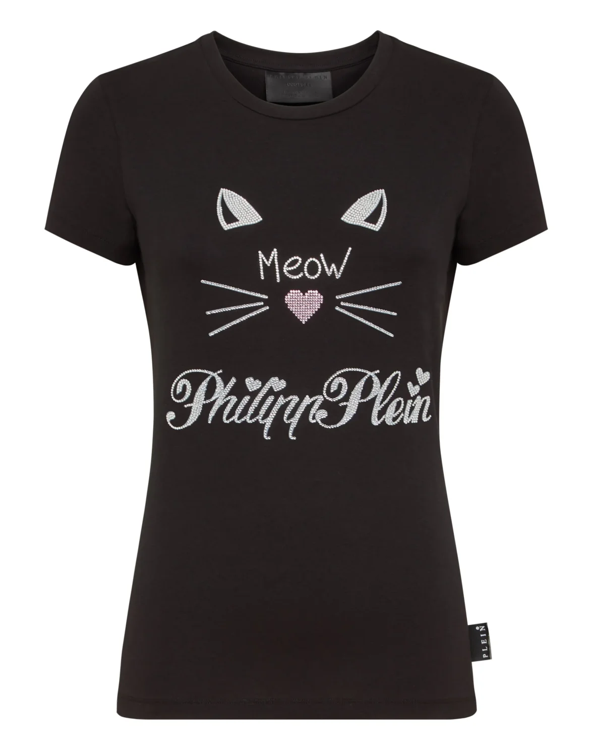 T-shirt Round Neck SS Crystal Plein, цвет: Черный