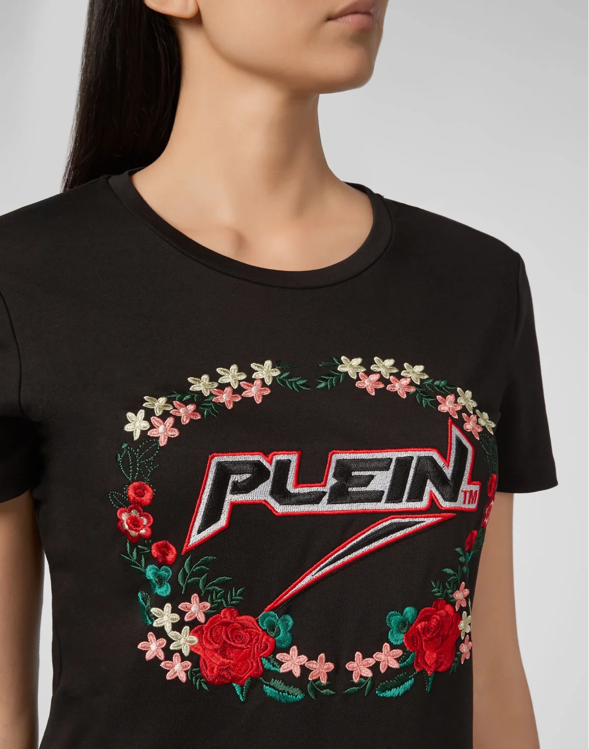 T-shirt Round Neck SS Space Plein, цвет: Черный
