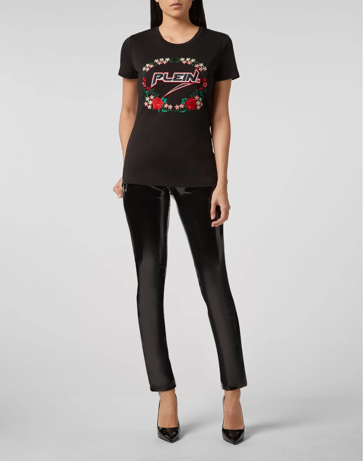 T-shirt Round Neck SS Space Plein, цвет: Черный