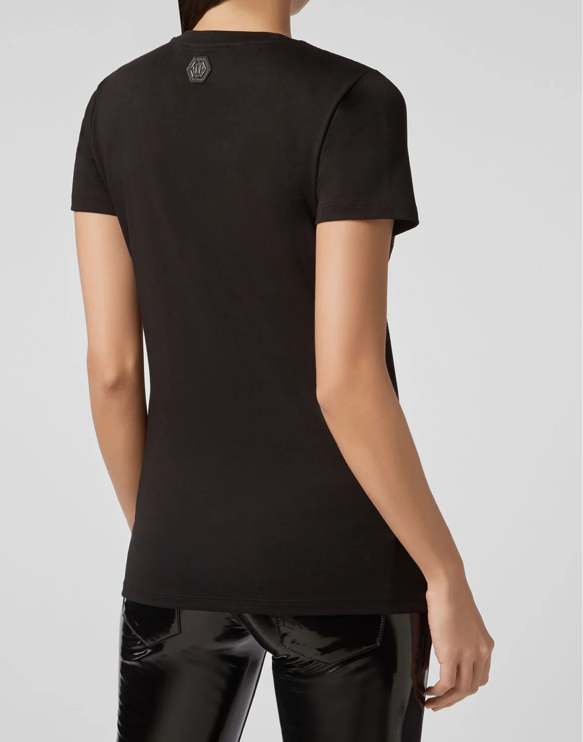 T-shirt Round Neck SS Space Plein, цвет: Черный