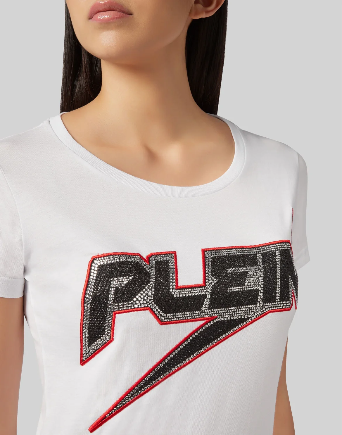 T-shirt Round Neck SS Space Plein, цвет: Белый