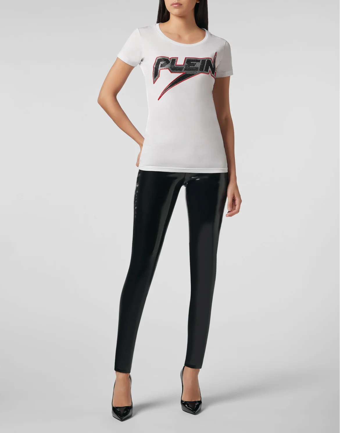 T-shirt Round Neck SS Space Plein, цвет: Белый