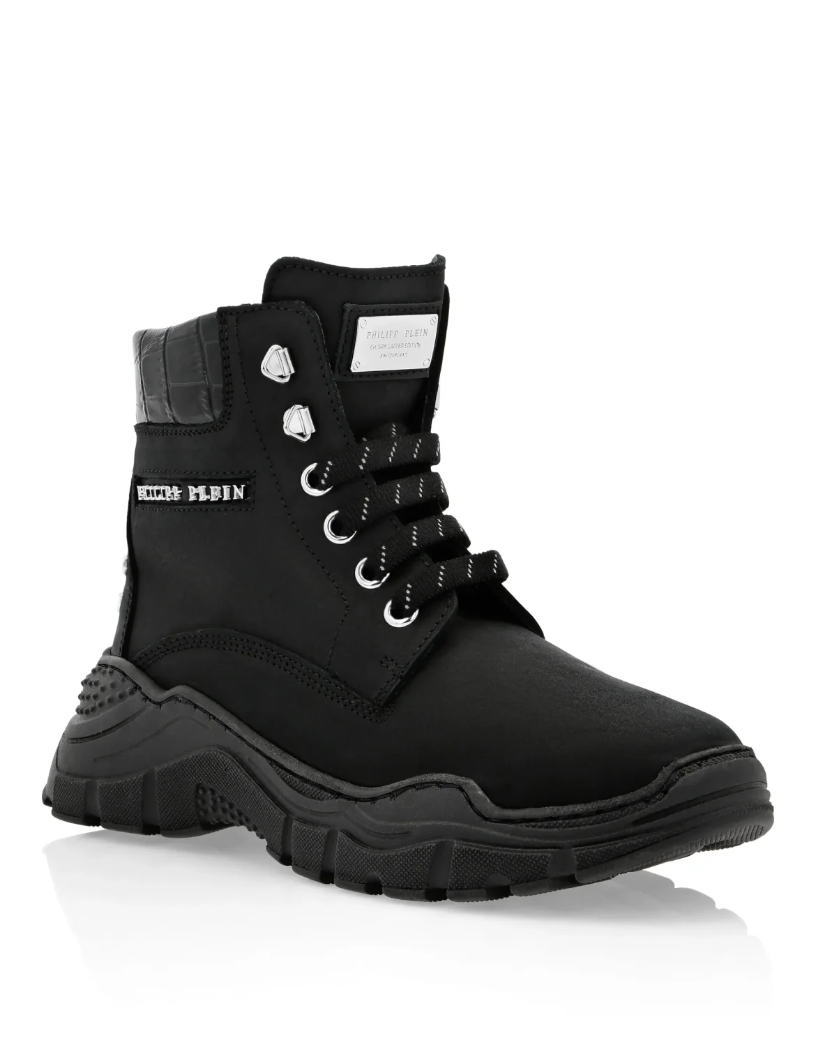 Boots Low Flat Skull, цвет: Черный