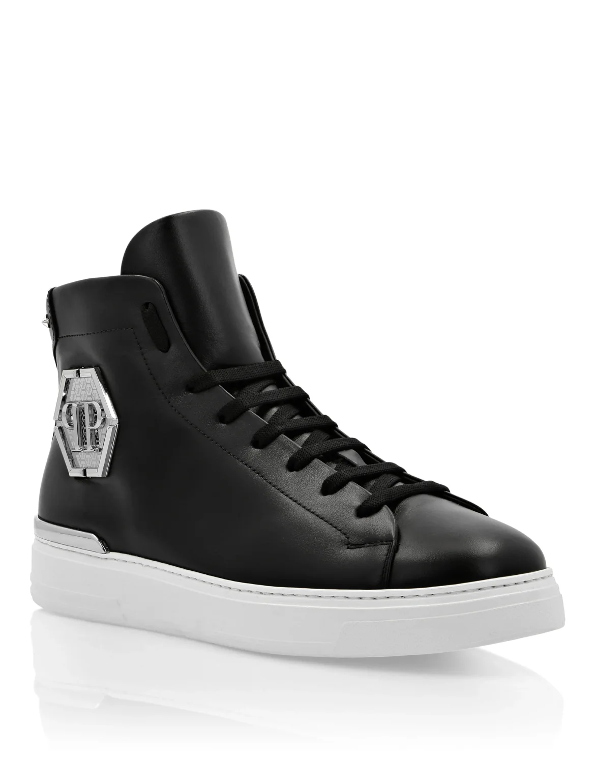 Hi-Top Sneakers Hexagon Stars and skull, цвет: Черный