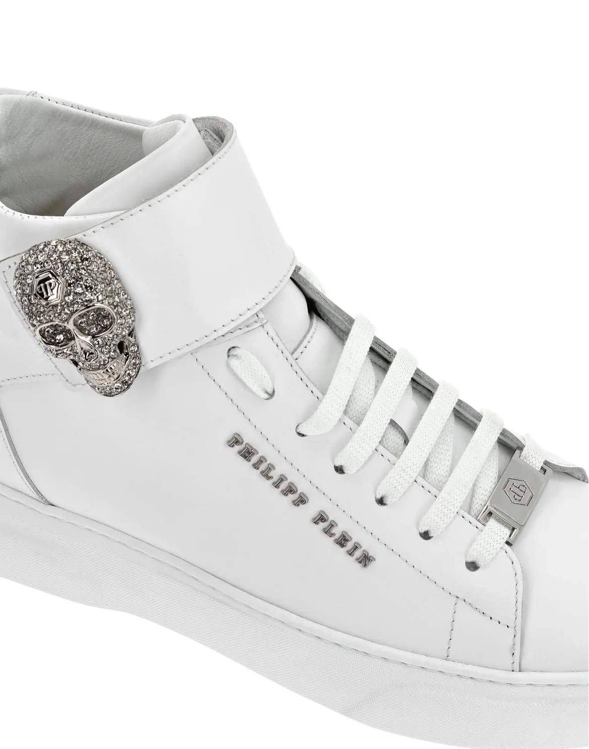 Hi-Top Sneakers Skull, цвет: Белый