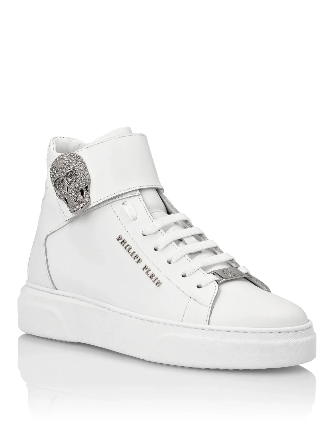Hi-Top Sneakers Skull, цвет: Белый